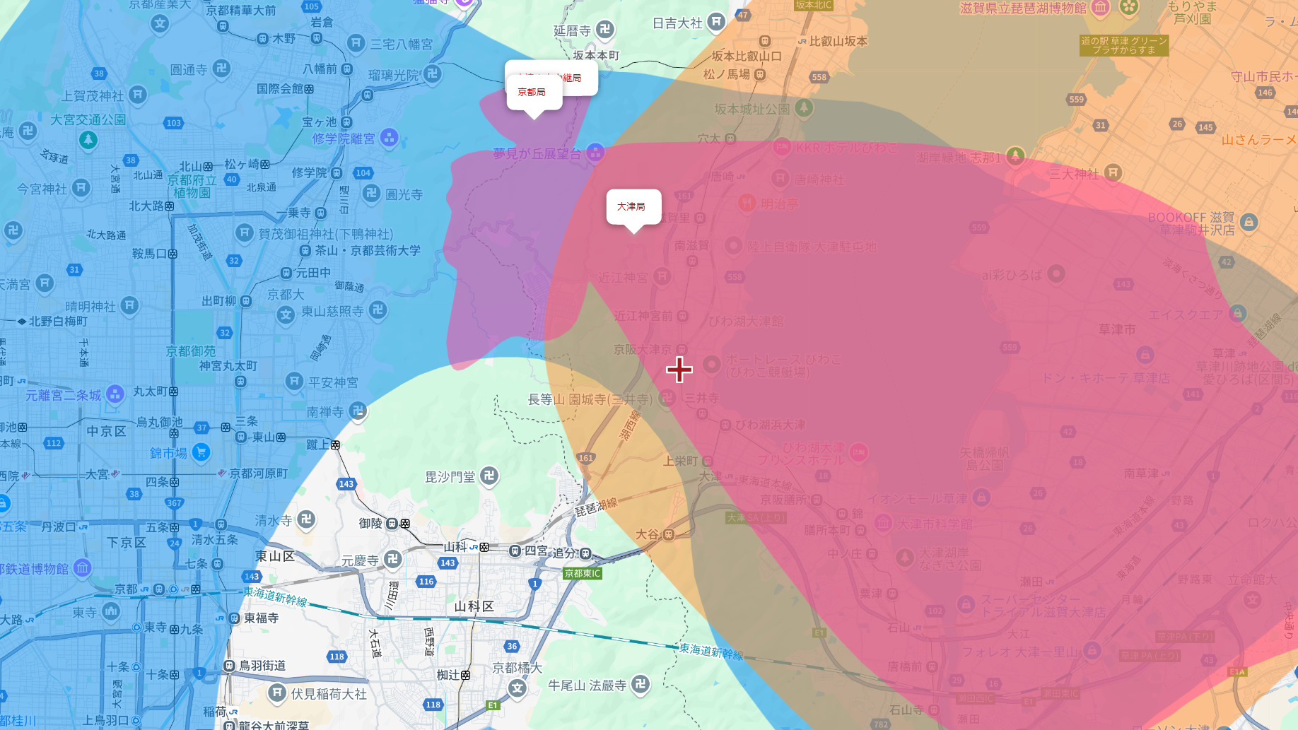 大津市の電波事情